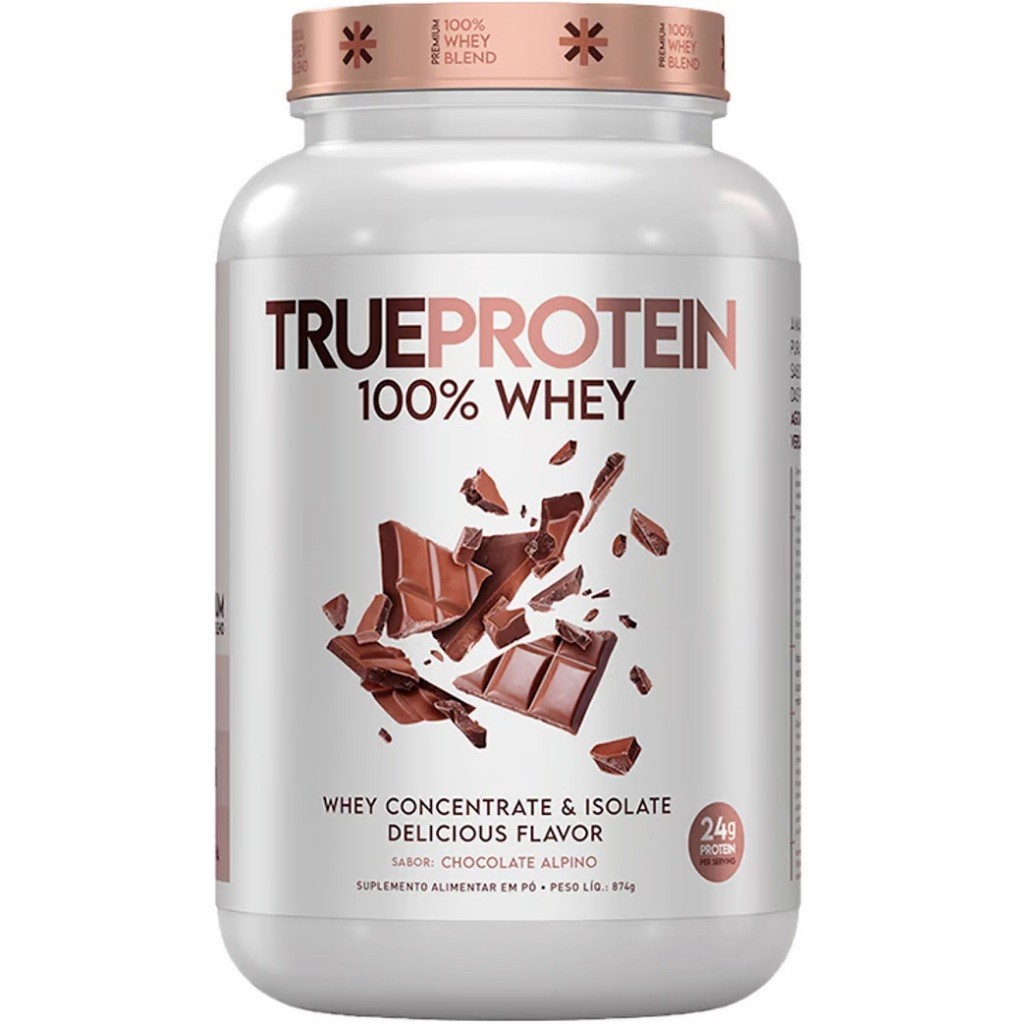 True Protein 100% ( Whey Concentrado e Isolado) - Pote 874g - True ...