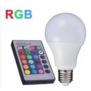 LAMPADA LED RGB BIVOLT COM CONTROLE REMOTO   1913 em Oferta na Shopee