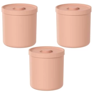 3x Lixeira de Banheiro 6 Litros OU Bold Laranja
