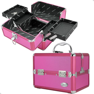 Maleta de Maquiagem Profissional Pequena Rígida Jack Design em Oferta na Shopee
