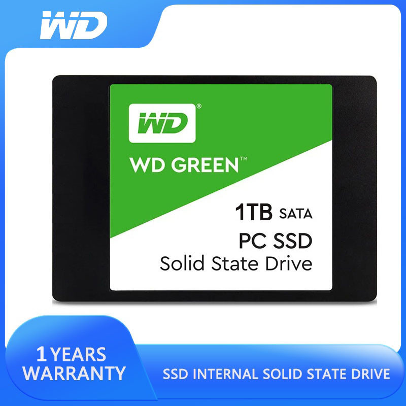 Western Data SSD 120GB 240GB 480GB 1TB SATA3 2.5inch WD Unidade de Estado Sólido Verde Adequada para Laptop PCIe NVMe M.2 SSD 1TB Unidade Interna de Estado Sólido 1TB Desktop Laptop Hard