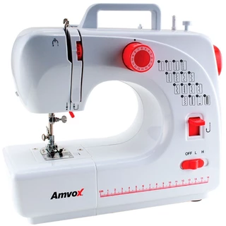 Máquina de costura portátil 16 pontos 2 velocidades AMQ 016 Amvox