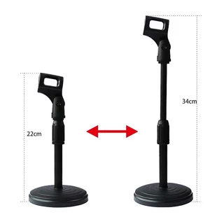 Pedestal Suporte Profissional Microfone De Mesa Studio Rádio Tripé