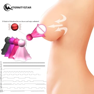 Vibrador De Mamilos Para Mulheres clip De Estimulação De 10 Modos Intensa Do Peito Feminino BDSM De Brinquedo Sexual De Ponto G