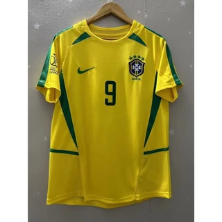 20002 Brasil RONALDINHO RONALDO Camiseta Personalizada De Alta Qualidade Para Jersey Retro Football