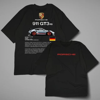 Camisa Camiseta Porsche 911 Frente e Costas 100% Algodão unissex Camisetas - Modelo americano