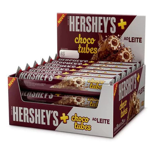 Chocolate Wafer Chocotubes Ao Leite 15 Unidades de 25Gr