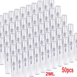 Frascos De 2ml De Mini Spray De Plástico Transparente Vazio Atomizador De Perfume Fofo Para Essencial De Viagem Líquido