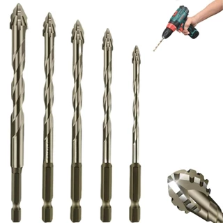 Conjunto De 3 Brocas Excêntricas De Carboneto De Tungstênio Broca Excêntrica Serrilhada Multifuncional De Quatro Gumes P