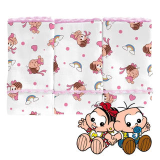 Pano de Boca 03 Unidades Turma da Monica em Oferta na Shopee