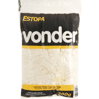 Estopa branca para polimento 200 g - Vonder