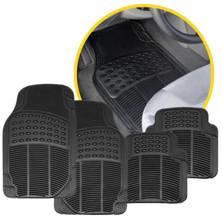 Tapete Carro Emborrachado PVC Automotivo Reforçado Universal