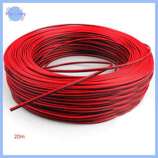 MCHY > 10m Cabos De LED 2 Pinos Cabo De Fita 22AWG 2 Núcleos Fio Elétrico Vermelho Preto Novo
