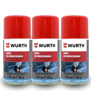 Kit Higienizador Automotivo Para Ar Condicionado Carro Wurth Fragrância Carro Novo