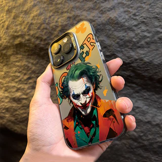 Capa Dura Para iPhone 15 11 12 13 14 Pro Max 7 8 Plus SE 2020 2022 X XS XR Homem Palhaço Da Tendência IMD Matte