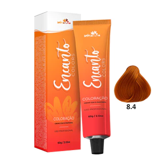 Beleza Ruiva Coloração Encanto Colors 8.4 Louro Claro Cobre - 60g