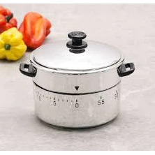 Timer De Cozinha Em Formato De Mini Panela 60 minutos