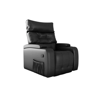 Poltrona cadeira do papai balanço giratoria Reclinavel Commander Preto