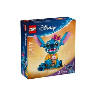 Lego Disney Série 43249 Stitch Boys Meninas Brinquedos Educativos Montados em Bloco de Construção