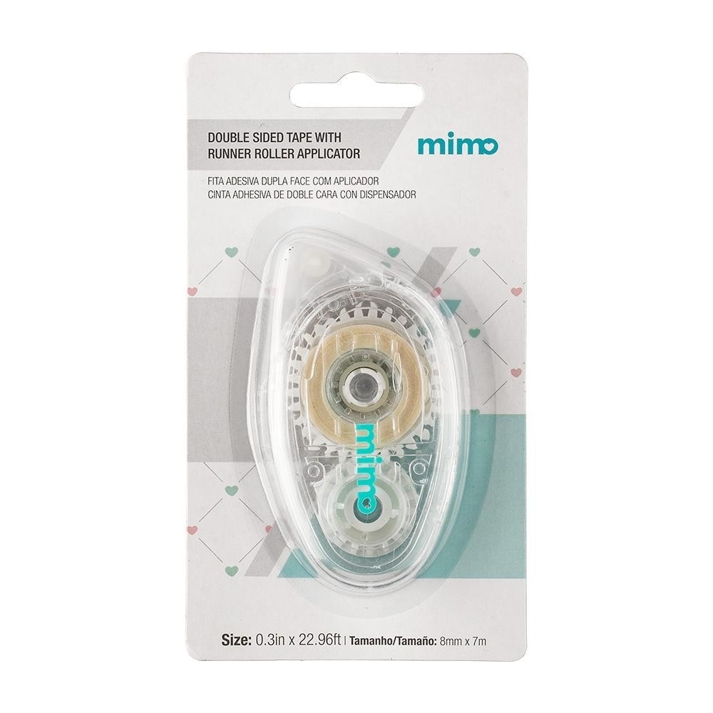 Fita Adesiva Dupla Face com Aplicador - Mimo - 8 mm x 7 m