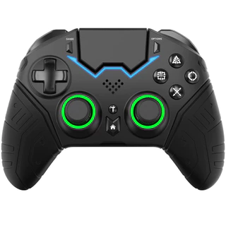 Controlador NE Para PS4 PS3 PS 4 3 PC iPhone Controle Remoto Sem Fio Bluetooth Gamepad Programável Turbo 6 Eixos Gyro RGB Joystick