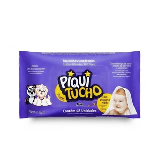 Toalhas Umedecidas Piquitucho Pratic - Embalagem com 48 Unidades em Oferta na Shopee