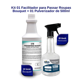 Kit Finalizador de Roupas Finisherfresh 1L Spartan + Frasco Pulverizador 500ml Nobre em Oferta na Shopee