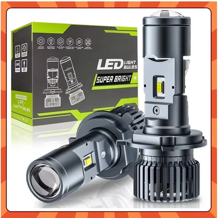 Par Ultra Led Lâmpada Super Led H4 Mini Projetor LED 200w 30000lm Carros Motos Alto Brilho Fácil Instalação