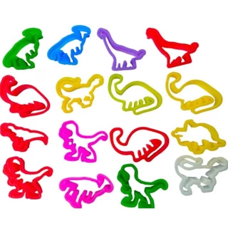 Kit 20 Cortador de Massinha Dinossauro Forminha de Modelar Safari Lembrancinha Aniversario Prenda