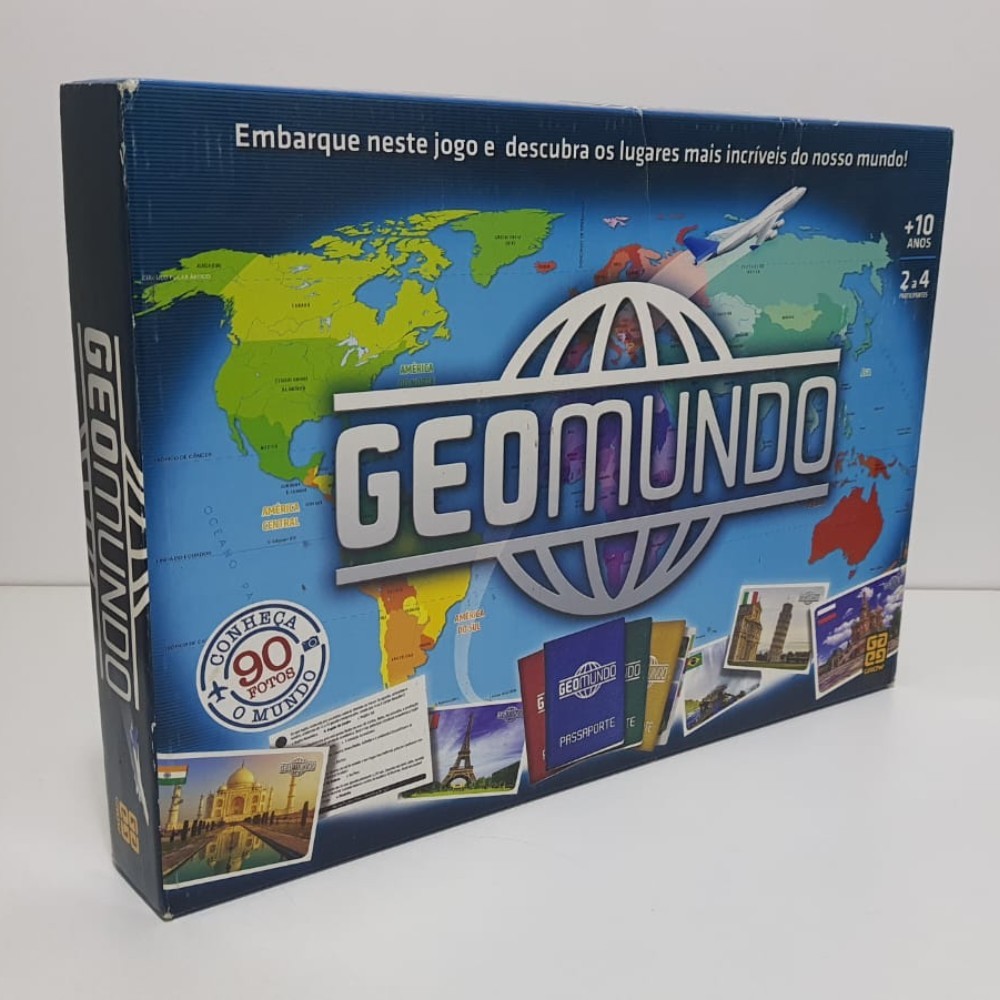 Geomundo Usado Jogo de Tabuleiro Grow | Shopee Brasil