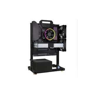 Gabinete ITX MATX ATX 38cm Para Pc Gamer Aberto Alumínio