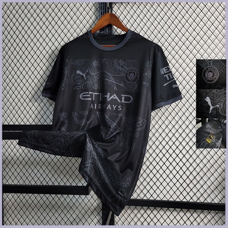 Man City Jersey 23-24 Camisa De Futebol Preto Edição Especial 2023