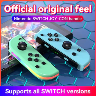 Controlador Para Swith De Jogo Leve RGB Colorido (L/R) joycon Sem Fio Nintendo Switch Oled Dual Vibration/Motion