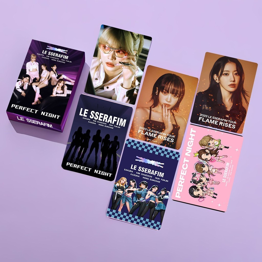 PYAJUU LE SSERAFIM Photocards KPOP LE SSERAFIM Holographic