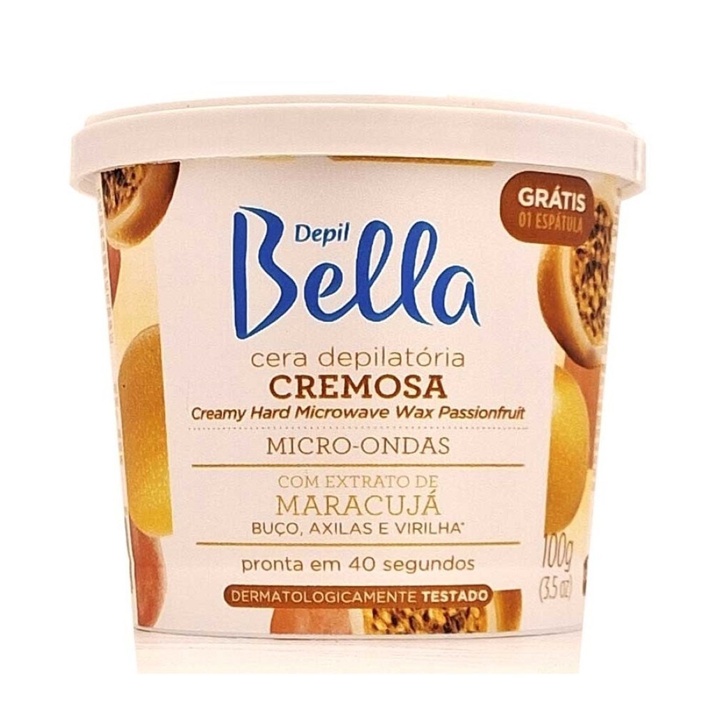 Imagem do produto Cera Depilatória Cremosa para Micro-ondas Maracujá 100g - Depil Bella
