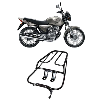 Suporte Bagageiro Preto Modelo Sansão Churrasqueira Titan 2004 à 2008 Sport Preto