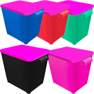Container Canister Porta Guarda Ração Cachorro Gato 6,0 Kg Furacão Pet Tampa Rosa