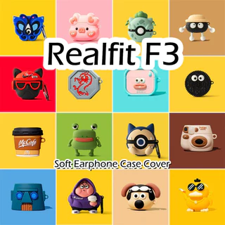 【 imamura 】 For Realfit F3 Case Trendy Cartoon Capa De Silicone Macia Para Fone De Ouvido NO . 2