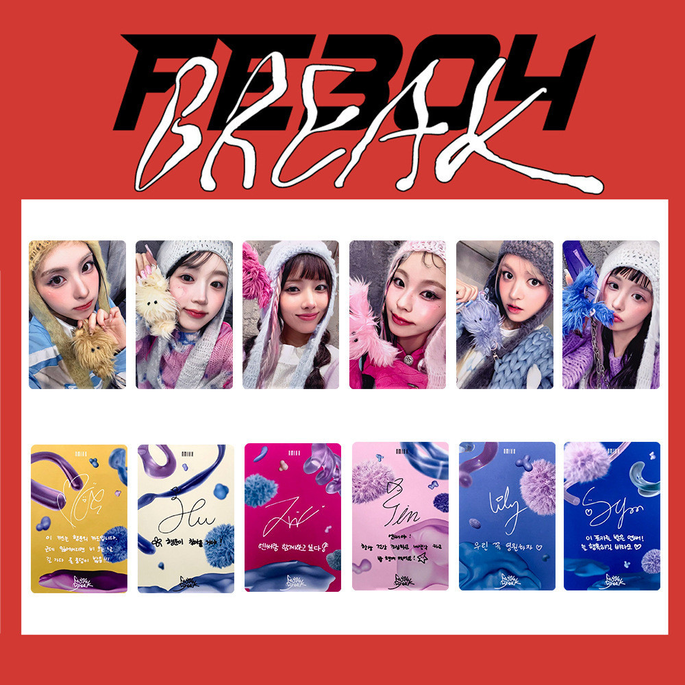 6pcs NMIXX Photocards Fe3O4: BREAK Album DASH Lomo Cards LILY