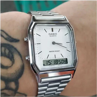 RELÓGIO MASCULINO FEMININO VINTAGE ULTRA PREMIUM MODELO AQ-230A ENVIO RAPIDO A PROVA D'AGUA