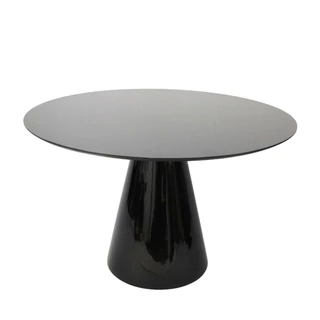 Mesa Lateral Cone Laqueado Preto 51 cm