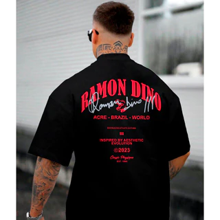 Camisa Camiseta Oversized Grande Musculação Algodão Street Treino Academia Ramon
