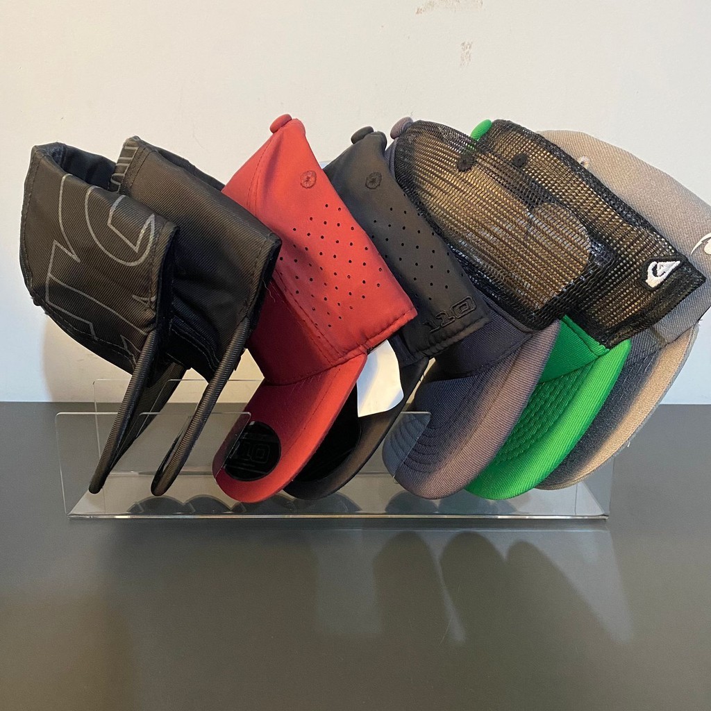 Imagem do produto Organizador De Bonés Slim Em Acrílico Expositor Para 4 Bonés 4