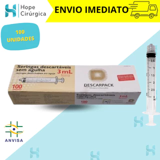 Seringa 3ml 100un Rosca Luer Lock Sem Agulha em Oferta na Shopee