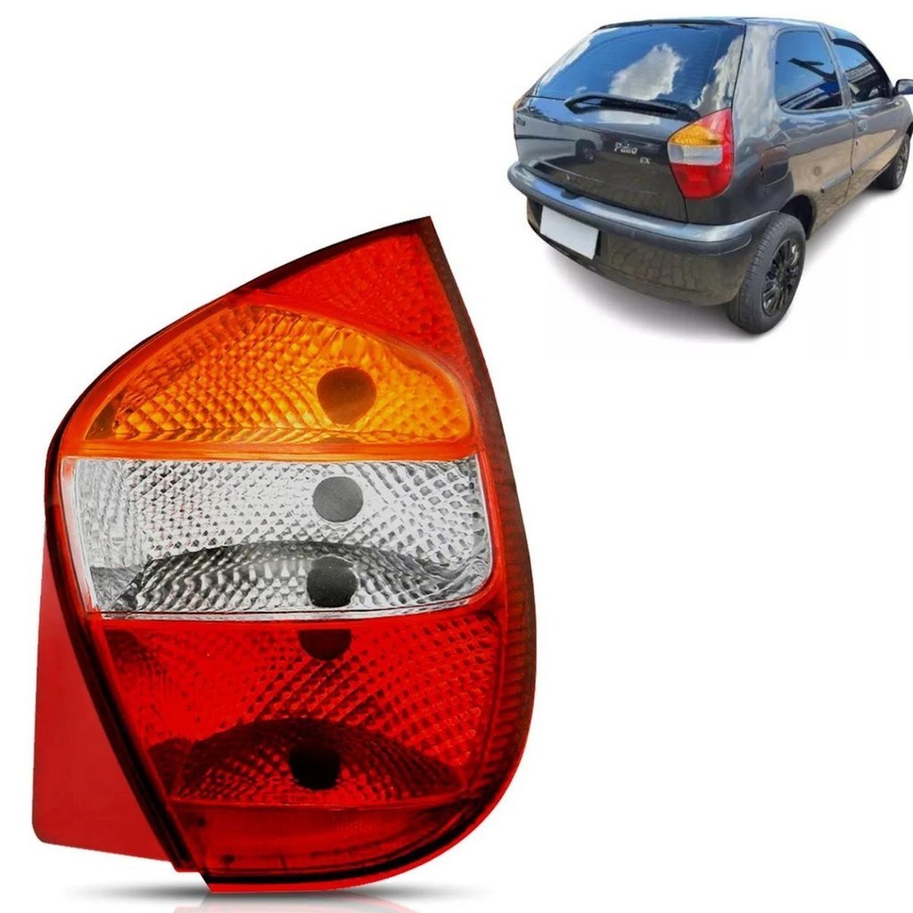 LANTERNA TRASEIRA PALIO FIRE G2 2001 2002 2003 ATE 2006 TRICOLOR L/DIREITA