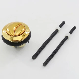 Junho Novo ❤️ Botão De Pressão De 38mm Gold Toilet Push Button Para Descarga Dupla Da Válvula De Superior Mecânica
