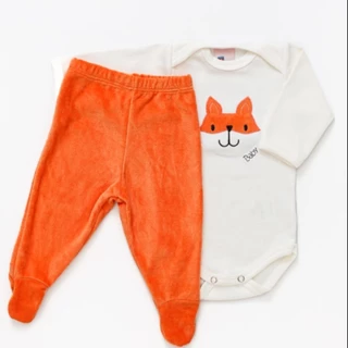 Conjunto de Bebê Quentinho Plush com Bordado