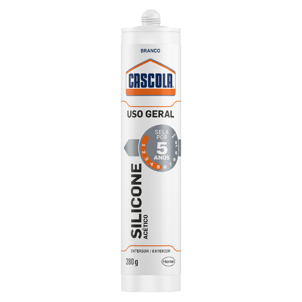 Silicone Acético Branco Uso Geral 280g Vedação Banheiro Box Cozinha Pia ...