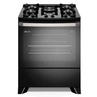 Fogão 5 bocas Electrolux de piso Experience com Mesa de Vidro PerfectCook e VaporBake (FE5GP)