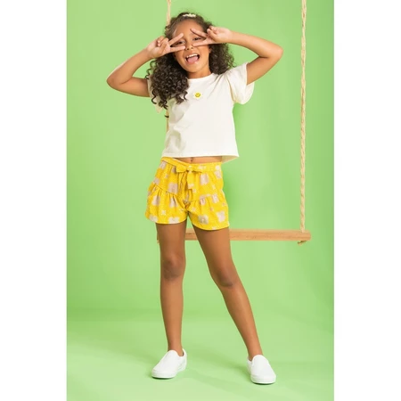 Conjunto infantil feminino Patch Margarida